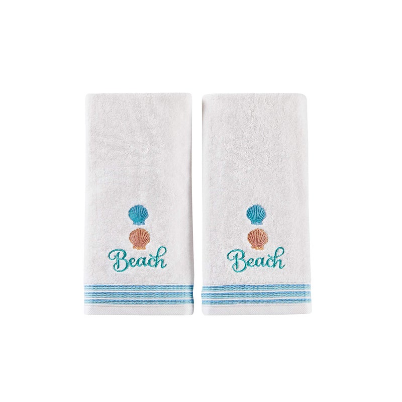 SKL Home by Saturday Knight Ltd. South Seas 2-Piece Hand Towel Set, White - Image 1